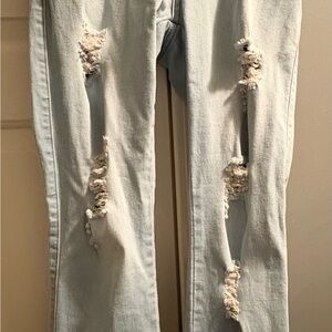 Distressed Light Blue Women's Jeans